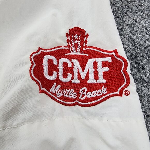 Columbia PFG Shirt Women Medium White Coors Light CCMF Short Sleeve Hiking Vent - Picture 11 of 16